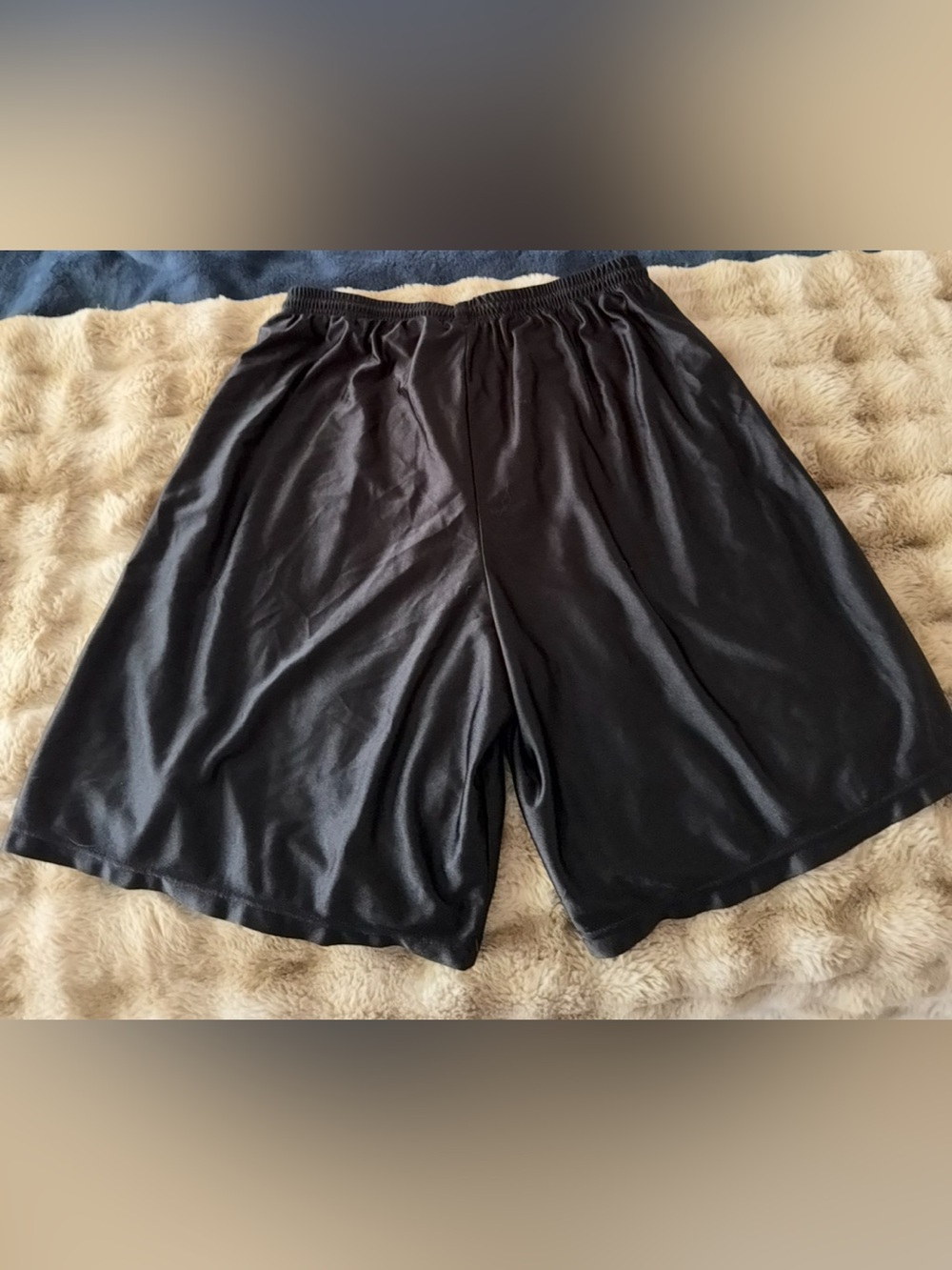 Nike Vintage Made In USA Black Mesh Athletic Basketball Shorts Mens XXL - Picture 5 of 5